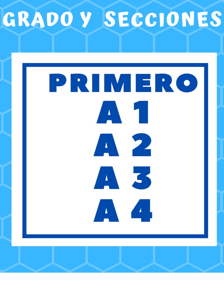 Grados y Secciones Educativas | PDF
