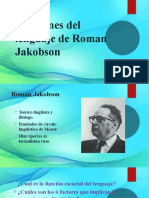 Funciones Del Lenguaje de Roman Jakobson