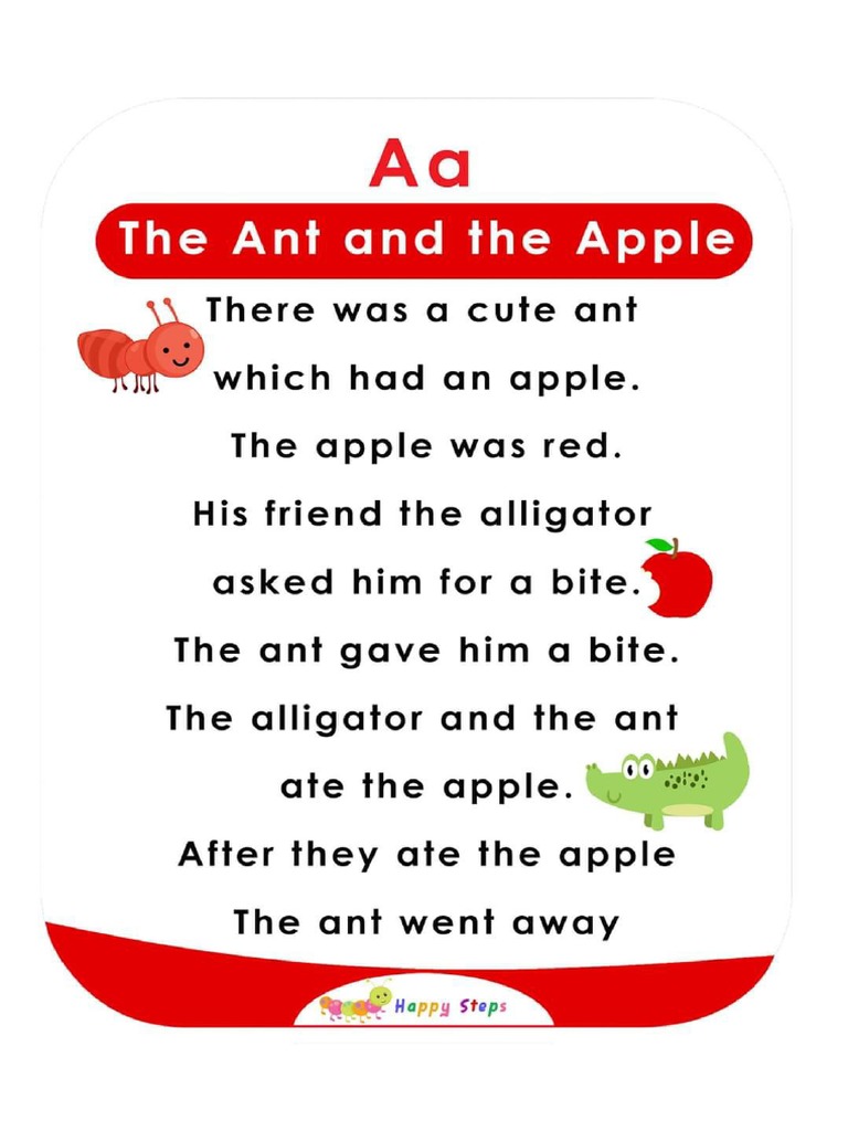 Cuentos Con Las Letras Del Alfabeto en Inglés. | PDF