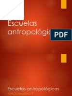Escuelas Antropologicas Funcionalismo-Particularismo