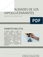 Generalidades de Los Hipoglucemiantes