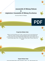 Implementasi Muamalah Di Bidang Hukum & Kesehatan