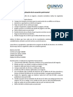 Aplicación de La Ecuación Contable Básica