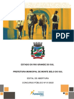 Concurso Prefeitura Monte Belo do Sul RS