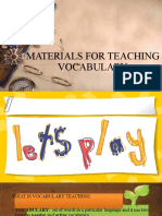 Materials For Teaching Vocabulary Maeann Maganda
