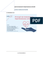 Lectia 4 HTA in Practica Medicului de Familie: Curs Lectia 4 Principii de Tratament În Hipertensiunea Arterială