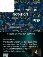 History of Function Notation