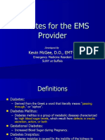 Diabetes For The EMS Provider