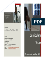 Curriculum Vitae: Dr. Antonius Arya Aditya, MKK