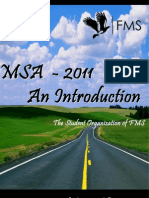 MSA - An Introduction - 2011