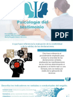 Psicologia Del Testimonio