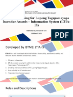 Roll-Out Training For Lupong Tagapamayapa Incentive Awards Information System