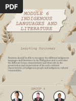 Philippine Indigenous Languages & Literature | PDF | Philippines | Learning