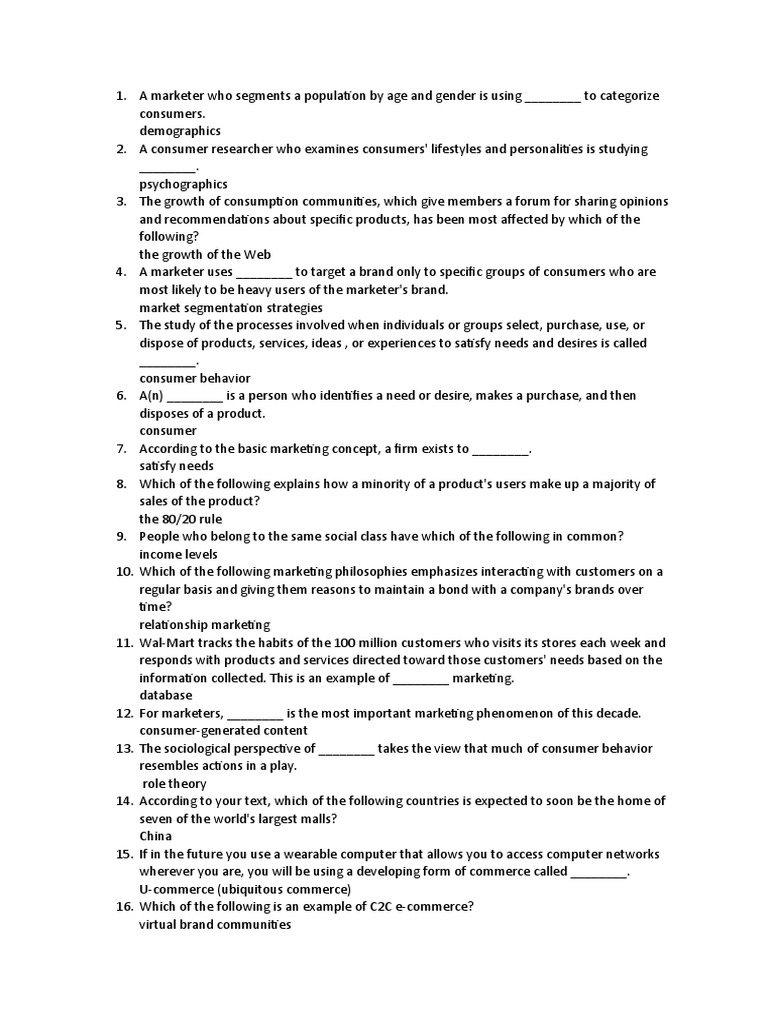 Understanding Consumer Behavior Concepts | PDF | Marketing | Consumer ...
