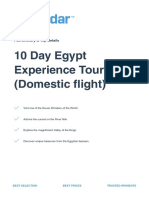 10 Day Egypt Experience Tour (Domestic Ight) : Full Itinerary & Trip Details