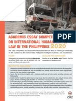 Academic Essay Competition On International Humanitarian Law in The Philippines
