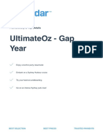 Ultimateoz - Gap Year: Full Itinerary & Trip Details