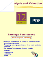 Earnings Persistence Analysis and Valuation