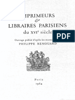 Imprimeurs Et Libraires Parisiens Du (... ) Renouard Philippe Bpt6k58392504
