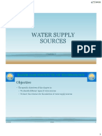 Water Supply Sources: Objective