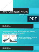 Tips For Presentations