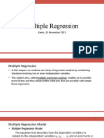 Week15 - Multiple Regression