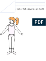 Paste The Proper Clothes That A Boy and A Girl Should Wear