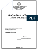 Desigualdade e Classes Sociais em Angola