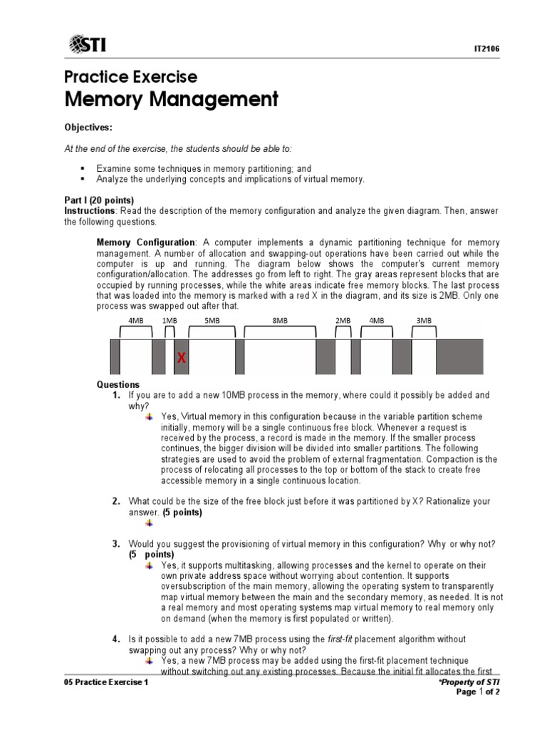 Virtual Memory Management Analysis | PDF | Computer Data Storage ...