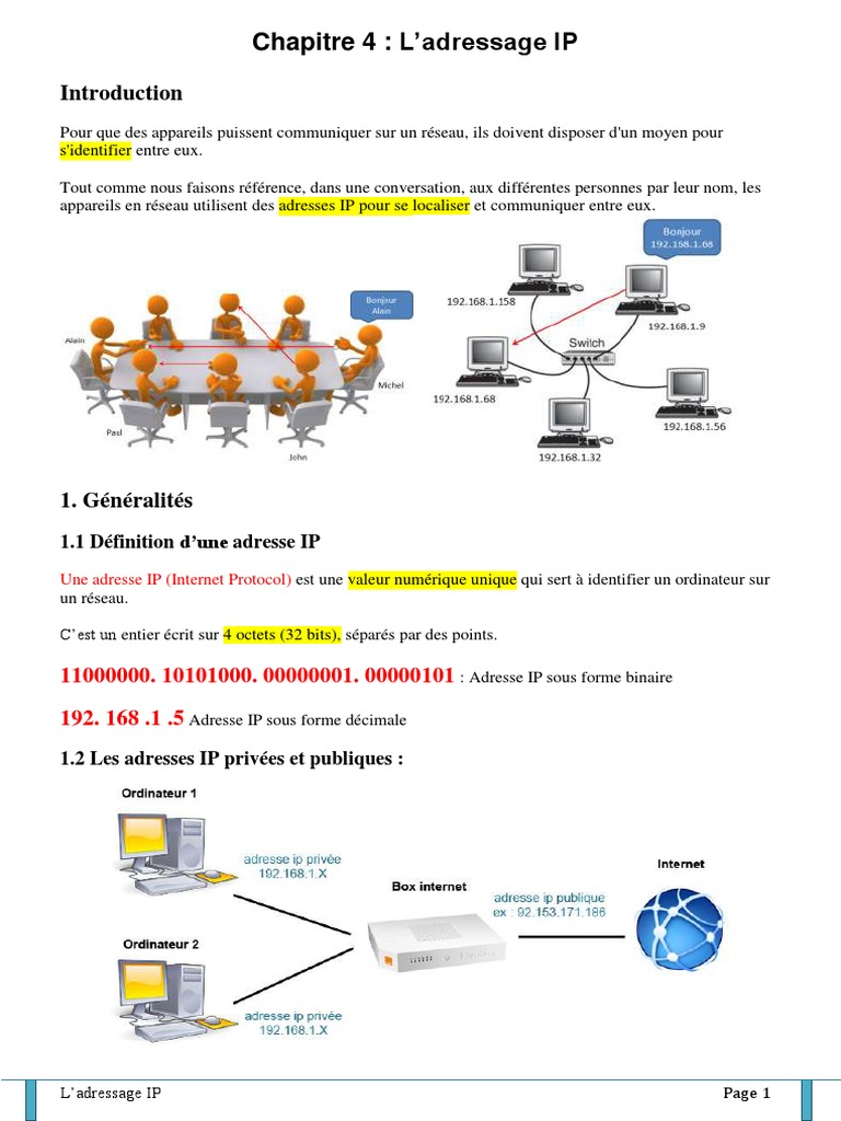 Comprendre l'adressage IP et ses types | PDF | Adresse IP | I Pv6