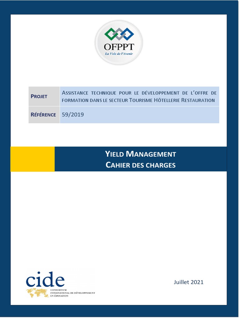 Formation Yield Management THR | PDF | Développement durable | Pédagogie