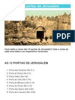 As 12 Portas de Jerusalém