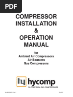 Compressor Installation & Operation Manual: For Ambient Air Compressors Air Boosters Gas Compressors