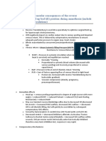 CVS Effects of Reverse Trendelenberg