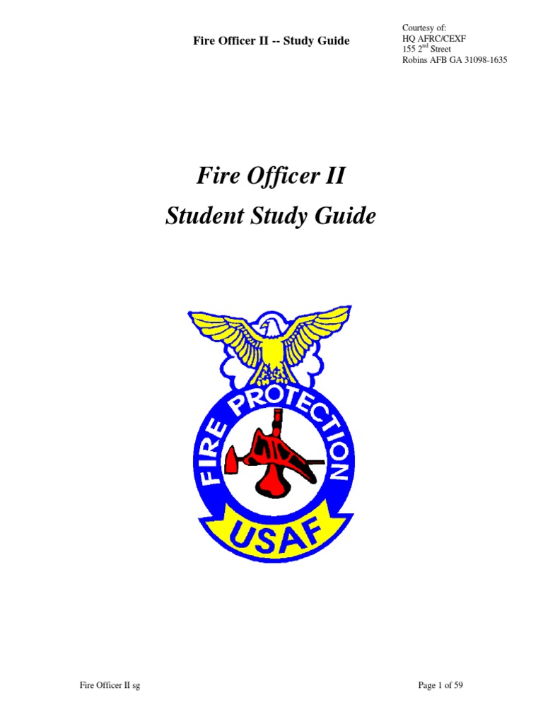 Fire Officer II Study Guide Overview | PDF | Stress (Biology) | Fires