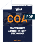 Procedimiento Administrativo y Sancionador en El Coa