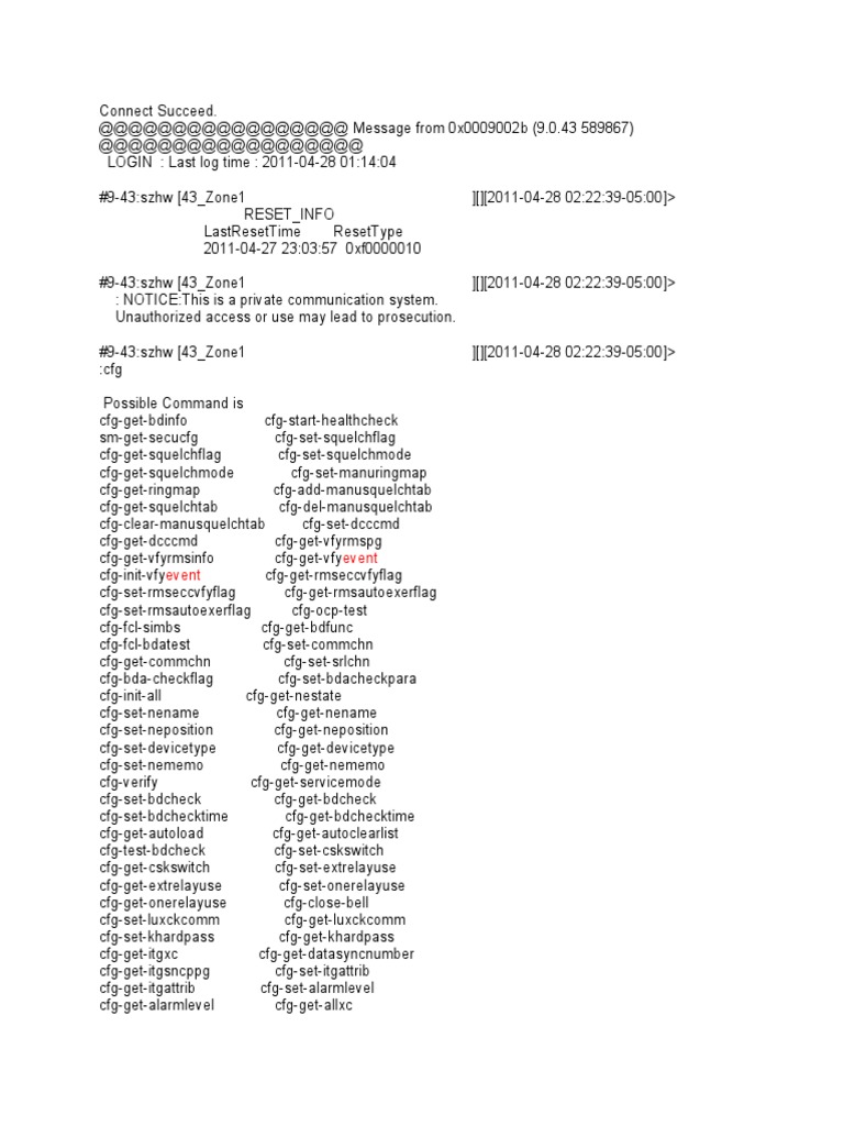 Private Communication System Commands | PDF