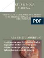 Mola Hidatidosa & Abortus