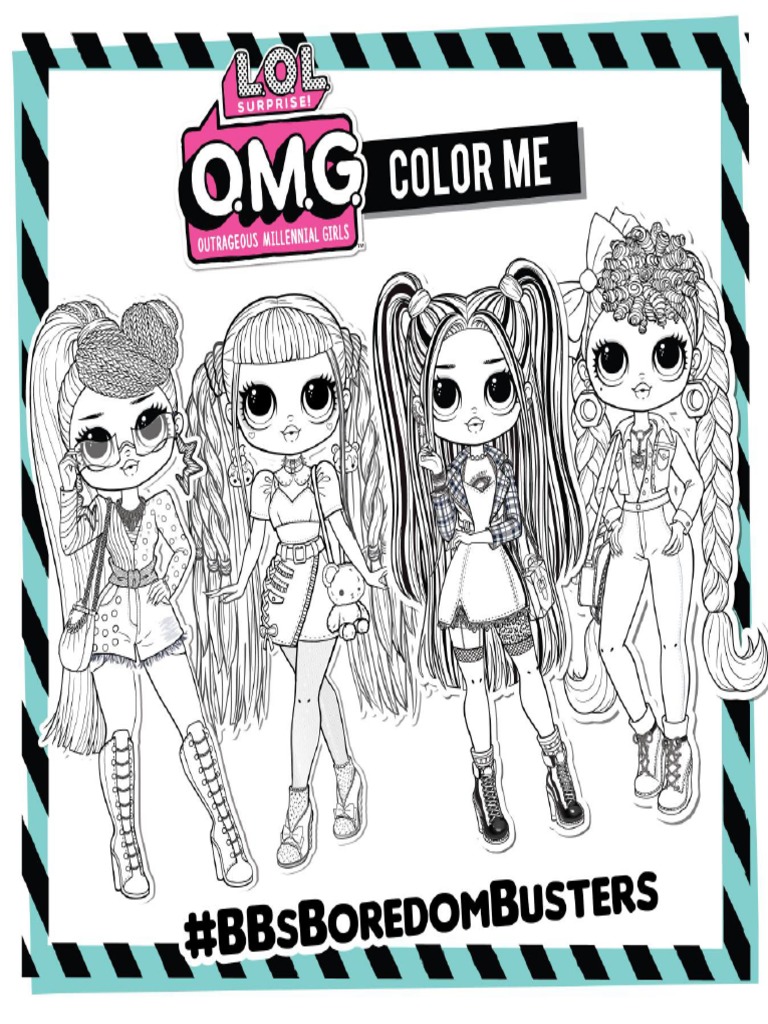 Lol Surprise Omg Color Me Coloring Sheet | PDF