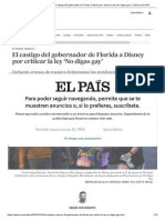 Ron DeSantis - El Castigo Del Gobernador de Florida A Disney Por Criticar La Ley No Digas Gay' - Cultura - EL PAÍS