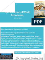 Lesson 2 Globalization of World Economics
