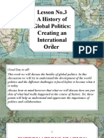 Lesson 3 A History of Global Politics