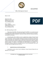 Baltimore County Inspector General's Report On Councilman Julian Jones' Emails