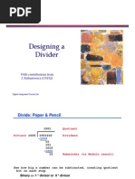 Designing A Divider: With Contributions From J. Kubiatowicz (CS152)