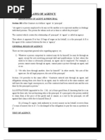 Laws of Agency & Kinds of Agents