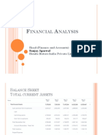 Financial Analysis - Honda Motors