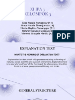 XI IPA 3 Kelompok 3 Explains Explanation Text Structure
