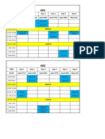 First Term Exams Schedule