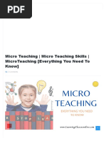 Micro Teaching Skills - Everything You Need To Know