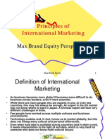 Principles of International Marketing Max Brand Equity